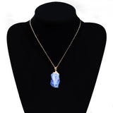 Irregular Amethyst Gemstone Necklace Healing Crystal Chakra Stone Women Birthday Gift Citrine Gemstone Necklace Healing Crystal