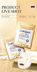 5/10/20/30pcs SADOER Collagen Face Mask Firming Moisturizing Repair Brightening Skincare Face Sheet Mask Facial Masks Skin Care