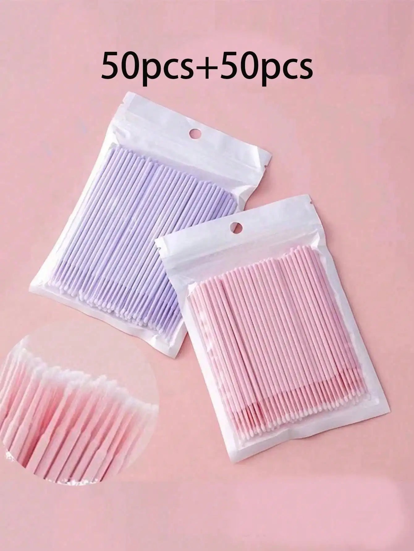 50/100pcs Nano Cleaning Swabs, Ultra Fine Makeup Remover Sticks For Eye Makeup, Contouring, Eyeliner, Lips And Skin Cleansing