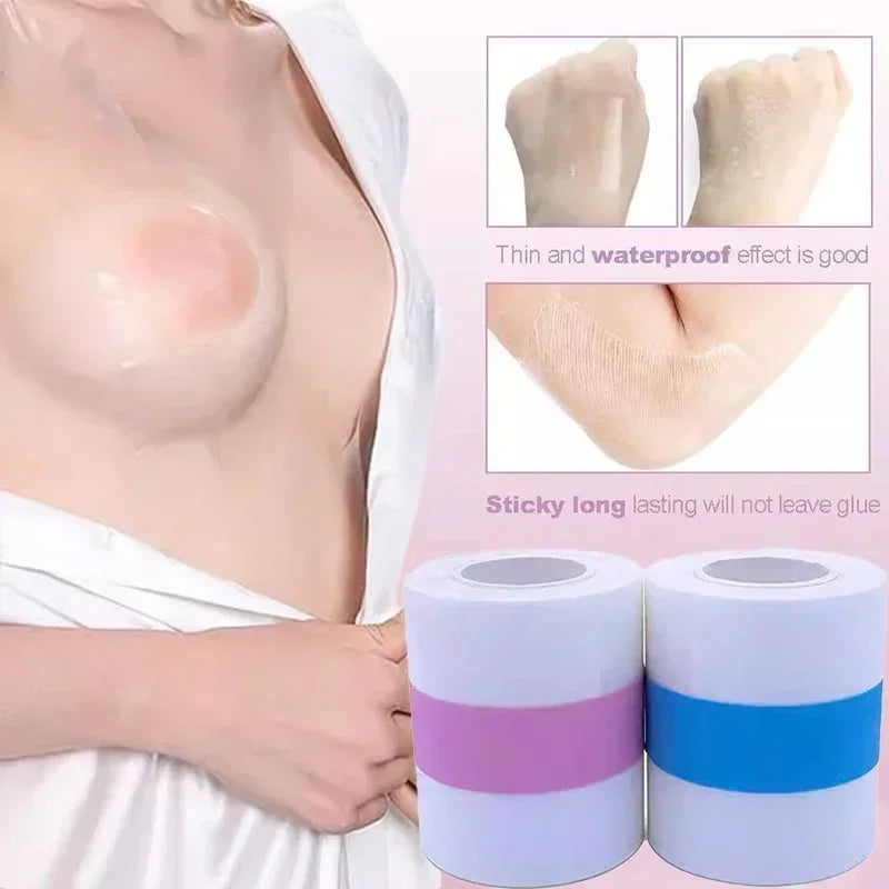New  Transparent Breast Lift Tape Women Invisible Push Up Bra Sticker Tapes Body Boob Lift Up Bandage Chest Breast Petals