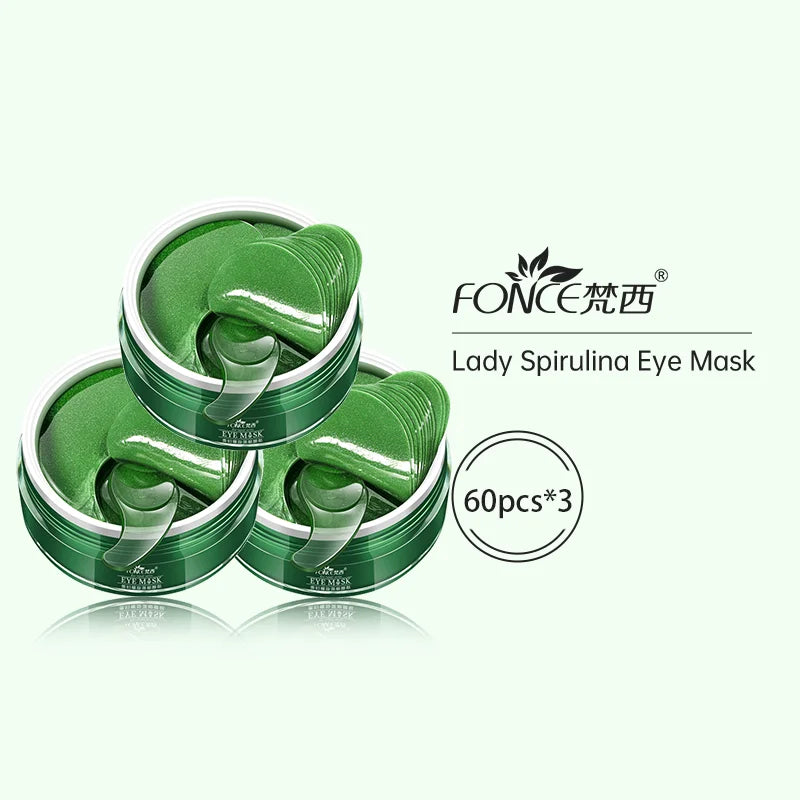 60pieces FONCE Women's Golden Moisturizing Eye Mask Patch, Moisturizing and Moisturizing,Easy to Absorb,Mild and Non Irritating