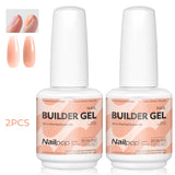 Nailpop 7 IN 1 Nail Glue Gel 15ml Gellack UV Nails Builder Gel Apex & Extension Soak off Base Gel Top Coat  HEMA FREE
