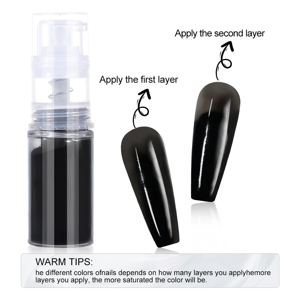 10g/bottle Nail Art Ombre Spray Powder Pearl Gradient Nail Pigment 12colors Blush Ombre Neon Nail Spray Powder Nail Supplies #FA