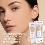 Matte Tinted Moisturizer BB Cream Long-Lasting Smooth Foundation Base Medium Coverage Blur Pores Even Skin Tone Non-greasy Makeu