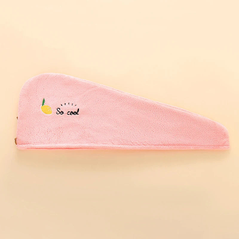 1pc Soft Quick-Dry Hair Towel  - Absorbent Hair Drying Wrap for Women Girls, Bathroom Essential Hair Hat