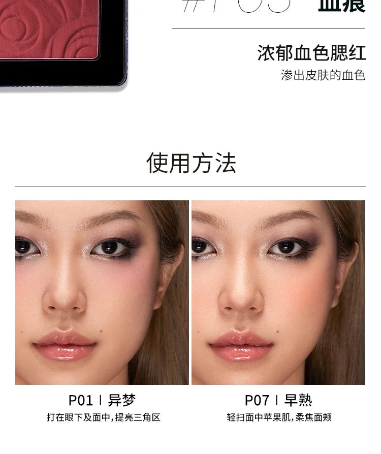 Kaleidos Blush Palette Makeup Waterproof Matte Finish For Cheek Facial Blusher On Vegan Korean Cosmetics Cruelty Free