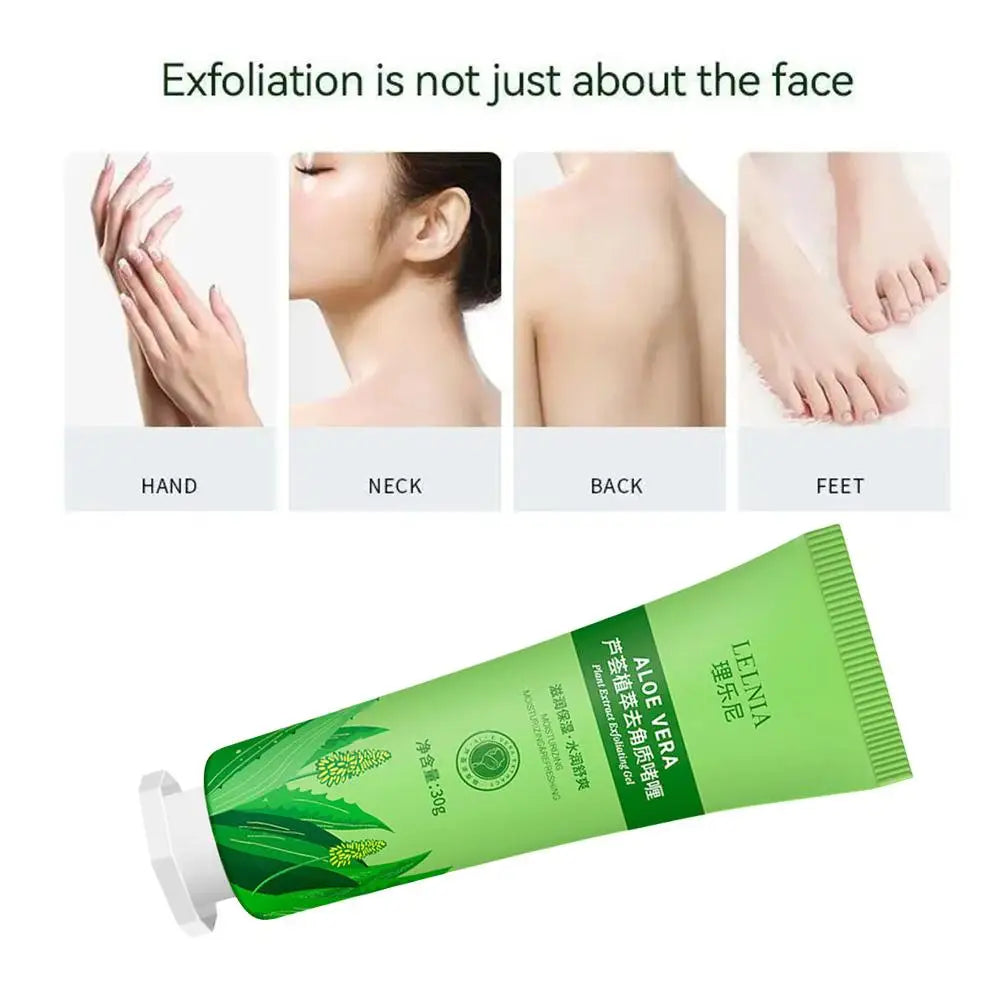 Facial Exfoliating Gel, Non-Scrub Gentle Exfoliant for Face & Body Dead Skin Peeling & Cleansing, Revealing Glowing Skin 30ml