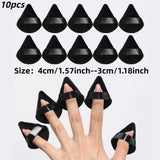 10-100pcs Triangle Mini Velvet Powder Puff Foundation Face Concealer Applicator Cosmetic Finger Sponge Puff Beauty Makeup Tools