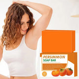 Handmade Persimmon Soap 100g  Essential Oil Deep Cleaning Body Soap Fragrance for Hygienic Cleanliness