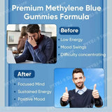Methylene Blue Gummies 30 Count 5mg USP Grade High Purity Formula for Cognitive Clarity Cellular Energy Daily Wellness Support