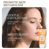 Orange Exfoliating Brightening Gel,Face Body Moisturizing Peeling Scrub,Deep gentle Cleaning Pores,Remove Blackheads Exfoliator