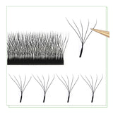 MARIA W Shape Eyelash Extensions  3D 4D 5D 6D 7D Premade Fans Speed Eyelash Extensions Natural Soft Light Full Dense