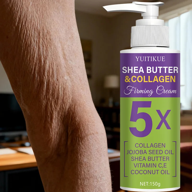 YUITIKUE 5X Shea Butter Firming Cream 150g - For Multi-Body Sculpting, Tightens, Moisturizes & Glows, Workout Enhancer