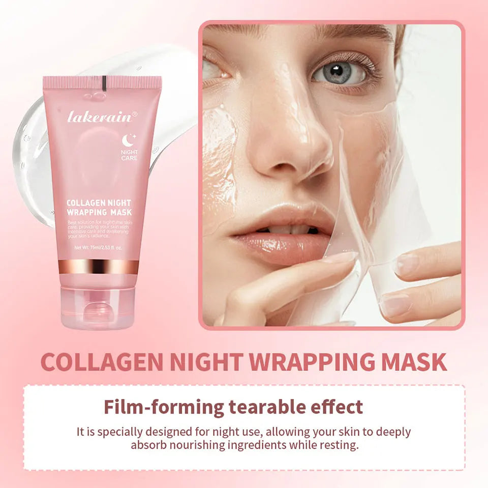 Deep Collagen Mask Korean Peel Off Mask Face Anti Wrinkle Lifting Skin Care Masks Bio Pack Night Wrapping Woman Skin Care