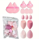 14PCS Set Makeup Sponge Professional Powder Puff for Foundation Blending Cosmetic Tools Beauty Accessories Soft Sponge