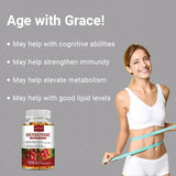 Berberine Capsules - Support Overall Health and Immune Function, Promote Digestion, Enhance Energy, Anti-oxidant and Anti-aging