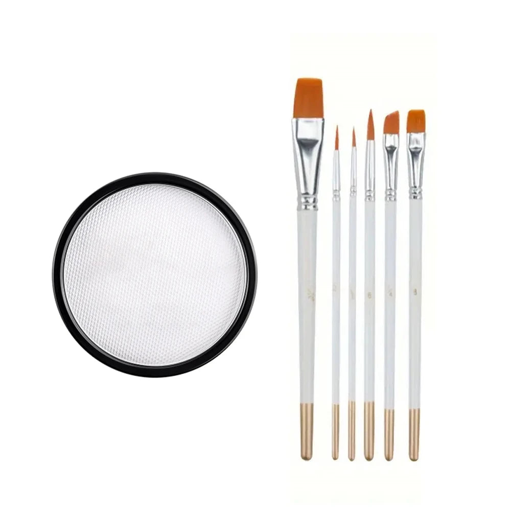 30G Water Solubility Monochromatic Body Paint Black And White Makeup Face Paint Halloween Party Waterproof Makeup Body Painting