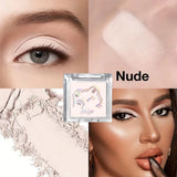 Long Lasting Matte highlights with eyeshadow tray - Shiny glitter for natural contours of all skin tones, orange and white
