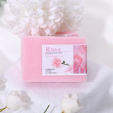 Handmade 100g Rose Essential Oil Soap Olive Oil Infused for Skin Basic Cleaning Features