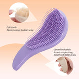 1pcs Magic Detangling Hairbrush Soft Wheat Straw Scalp Massage Comb Anti-static Gentle Grooming Brush Salon Hair Styling Brush