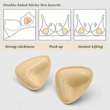 Women Triangle Nipple Cover Sticker Boost Inserts Bra Lift Up Bra Pads Adhesive Cup Chest Patch Breast Invisible Bra Bikini Pad