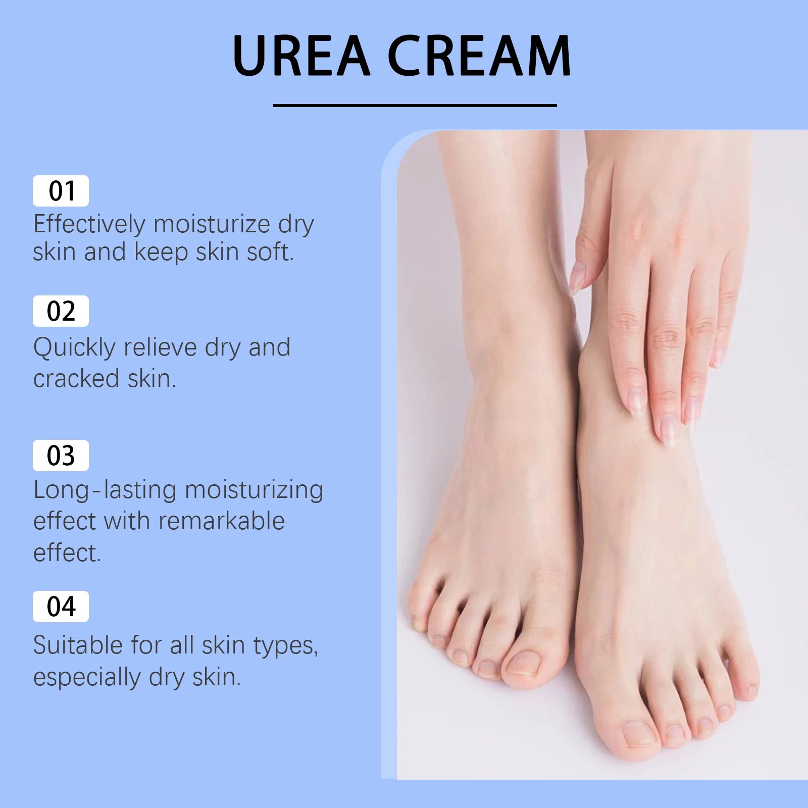 60% Urea Moisturizing Foot Cream Relieve Drying Cracked Heel Repair Soft Remove Calluses Dead Skin Hand Foot Skin Care