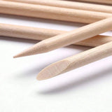 100Pcs Orange Wood Sticks for Nails Double Sided Cuticle Pusher Remover Nail Art Manicure Pedicure Tool for Manicure Pedicure