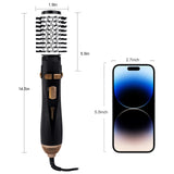 Hatteker EU 4-Head Hair Dryer Hot Air Brush Strong Wind Electric Straightener Curler Roller Comb Blower Styling Tool for Women