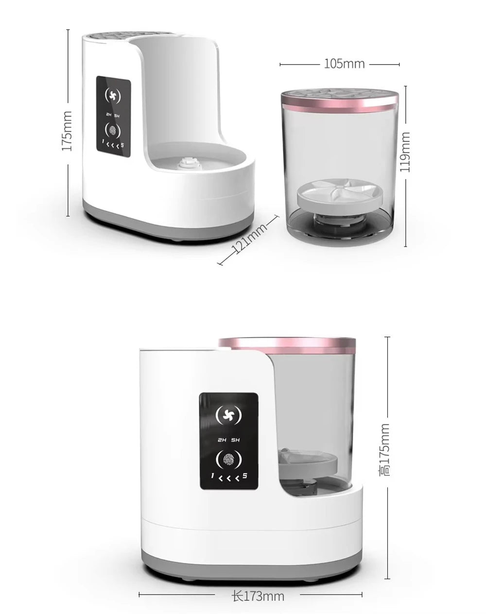 3 IN 1 Electric Makeup Brush Cleaner Machine With Makeup Brush Dryer-Holder-Portable Automatic USB Cosmetic Brushes Cleaner Tool
