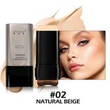 Dual-Head Foundation Stick | Built-in Brush, One-Step Application & Touch-Up, Lightweight & Long-Lasting, No Cakey