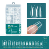 Nailpop Soft Gel Tips For Nails Acrylic Material Half Almond Artificial Nail Capsule Accessories Tool Art Salon 120pcs/box