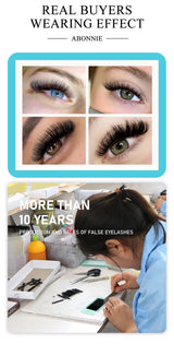 Abonnie Cashmere Classic Individual Eyelashes Extensions Ultra Matte Black Lashes Fluffy Cilia All Size Cilios