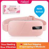 Women Menstrual Heating Pads Effective Hot Compress Period Relief Belt Rechargeable Heated Waist Massager Gifts for Female