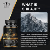 Himalaya Shilajit Capsule Original High in Trace Minerals& Fulvic Acid for Energy,Muscle Strength&Immunity, Endurance for Adult