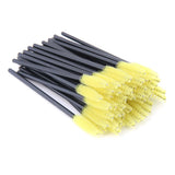 25/50/100 Pcs Eyelash Brushes Mascara Wands Eyelash Makeup Brush Spoolies for Eyebrow Eye Lash Extension Removing Beauty Tools