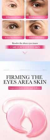 80 Pieces of Niacinamide Collagen Eye Mask, Anti-Dark Circles, Whitening, Anti-Wrinkle, Moisturizing, Anti-Aging Eye Patches