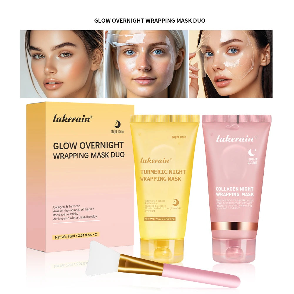 Deep Collagen Mask Korean Peel Off Mask Face Anti Wrinkle Lifting Skin Care Masks Bio Pack Night Wrapping Woman Skin Care