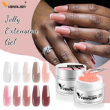 50ml TPO Free Jelly Nail Extension Gel Nail Builder French Nail Gum Venalisa Clear Natural Color Soak Off UV Construction Gel