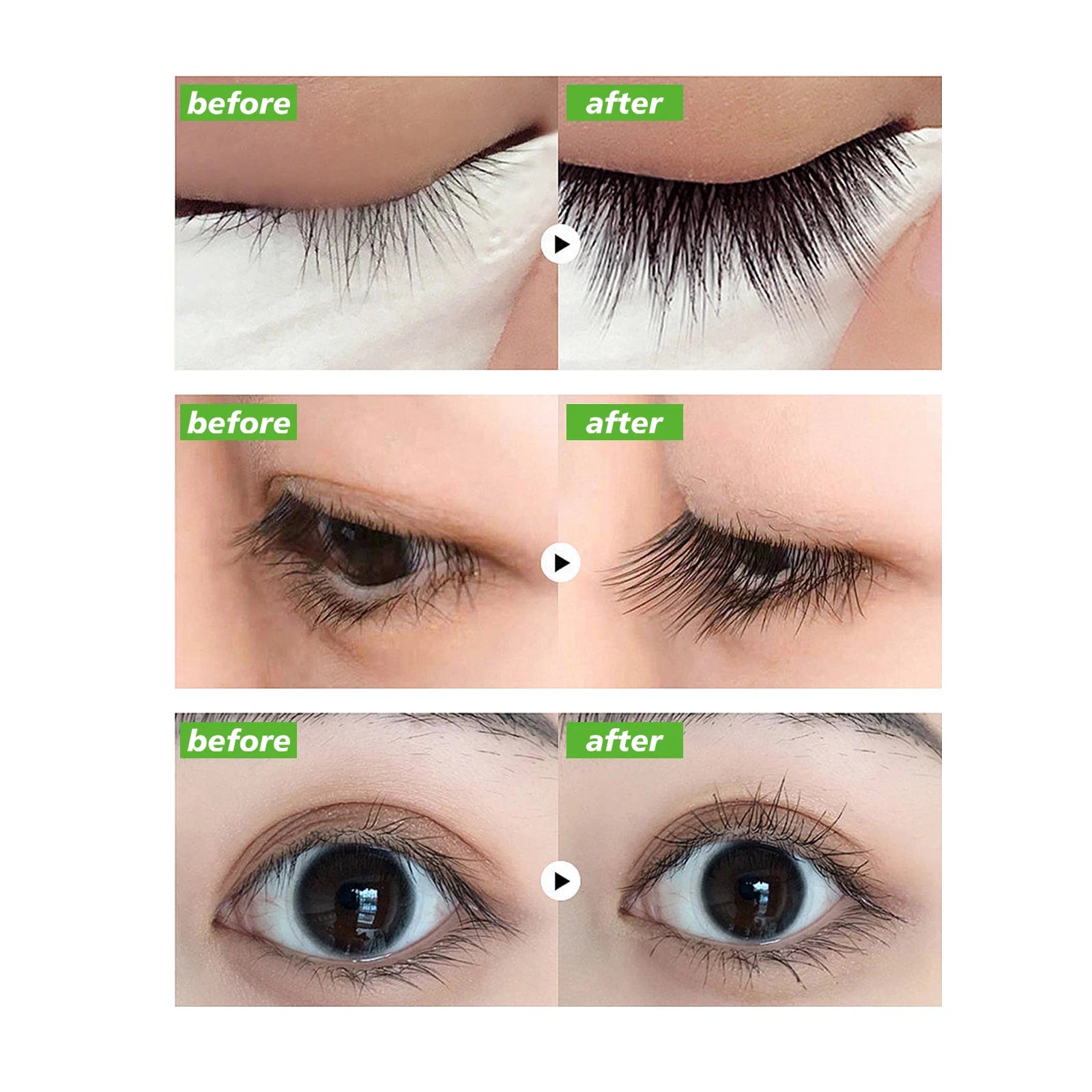 Castor Oil Eyelash Growth Serum With Brush Multipurpose Hair Eyebrow Eyelash Growth Thick Essence Nourishing Moisturize Liquid