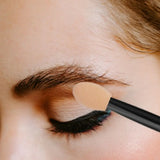 100PCS Disposable Double-Headed Eye Shadow Sponge Applicators 6.5cm with Container for Eyeshadow Stick