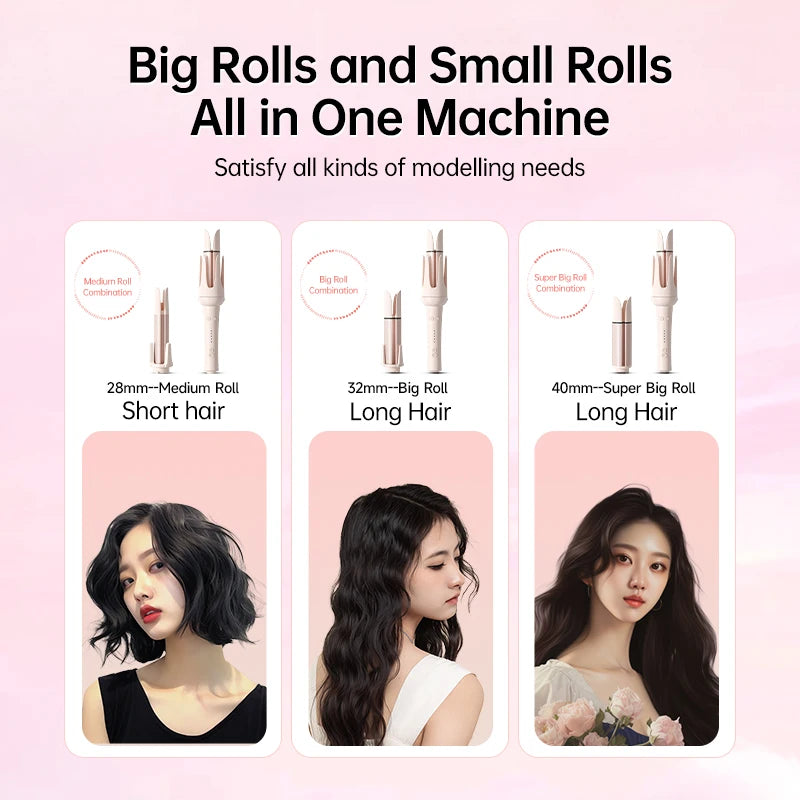 32MM Automatic Hair Curler Auto Rotating Ceramic Hair Roller 40mm Big Waver Professional Curling Iron Curling Wand Hair Waver