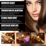 Biotin Hair Oil Collagen Scalp Serum Strengthening Treatment Natural Rosemary Ginseng Extract Thicker Volume Care For All Types