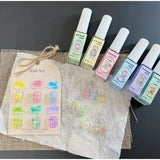 6ml Nail Art 6 Colors  Summer Ice Cream Nail Dye Solution Creative Nail Pattern DIY Design Dye Solution Women Nail Decoration