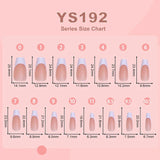 150Pcs/Box Acrylic Press on Nails Full Cover Fake False Tips Soft Gel Extension T-shaped Oval Capsule Almond Sculpted Salon DIY