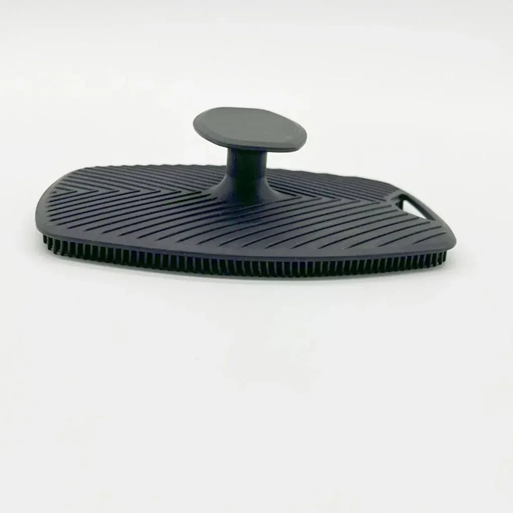 Exfoliating Silicone Brush Cleanser No Slip Handle Body Scrubber Cleans and Massages Skin Bathroom Accessories Bath Brush
