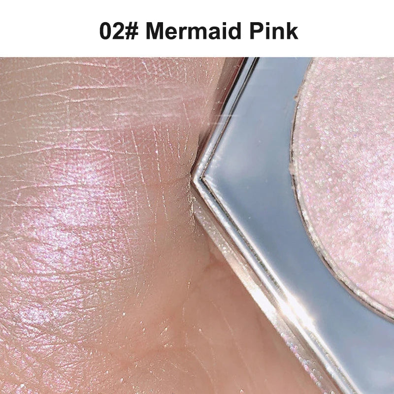 Highlighter Makeup Palette Glitter for Face Body Cheek,Diamond Shimmer Highlighter,Smooth Glitter Sparkles,Nose Contour Palettes