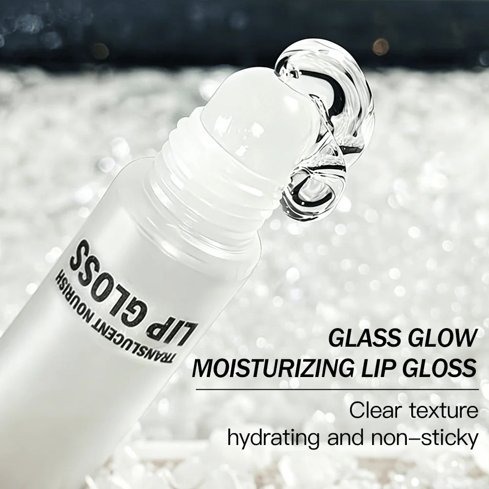 JUJU DREAM Translucent Nourishing Lip Gloss Hydrating Clear Lip Oil Repairing Glossy Lip Care
