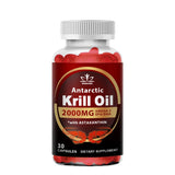 2000Mg Krill Oil Phospholipid Omega-3 EPA & DHA Phospholipids and Astaxanthin for Joint, Brain, Immune and Cardiac Support Diet