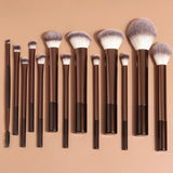 Soft Bristle Kabuki Blending Makeup Brush Set 13Pcs Foundation Eyeshadow Blush Cosmetic Tool Professional Salon Daily Facial Makeup Supply