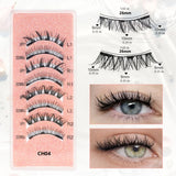 1/2 Pair Reusable Magnetic Eyelashes Tweezers Set Faux Mink Lashes Handmade 3D Natural False Eyelashes and Magnetic Tweezers Set